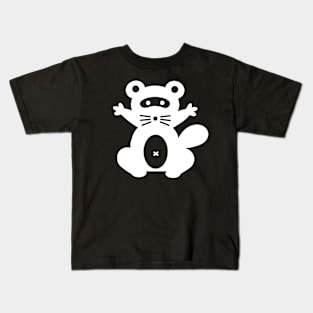 White Raccoon / Tanuki Kids T-Shirt